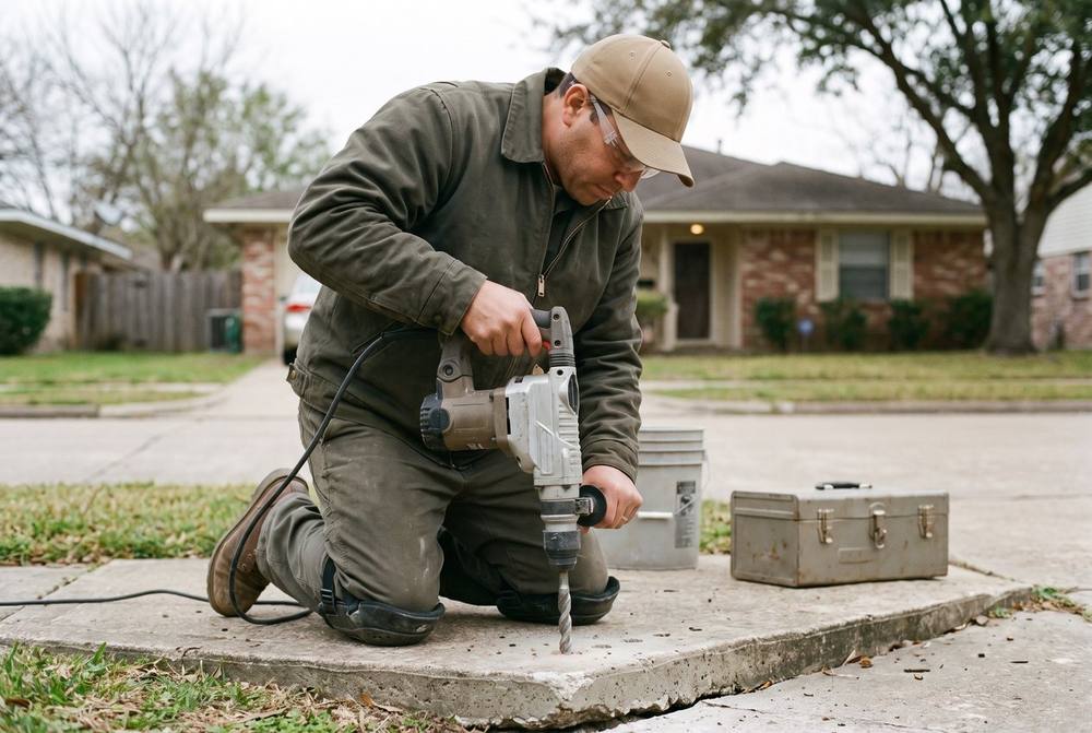 Drilling injection holes