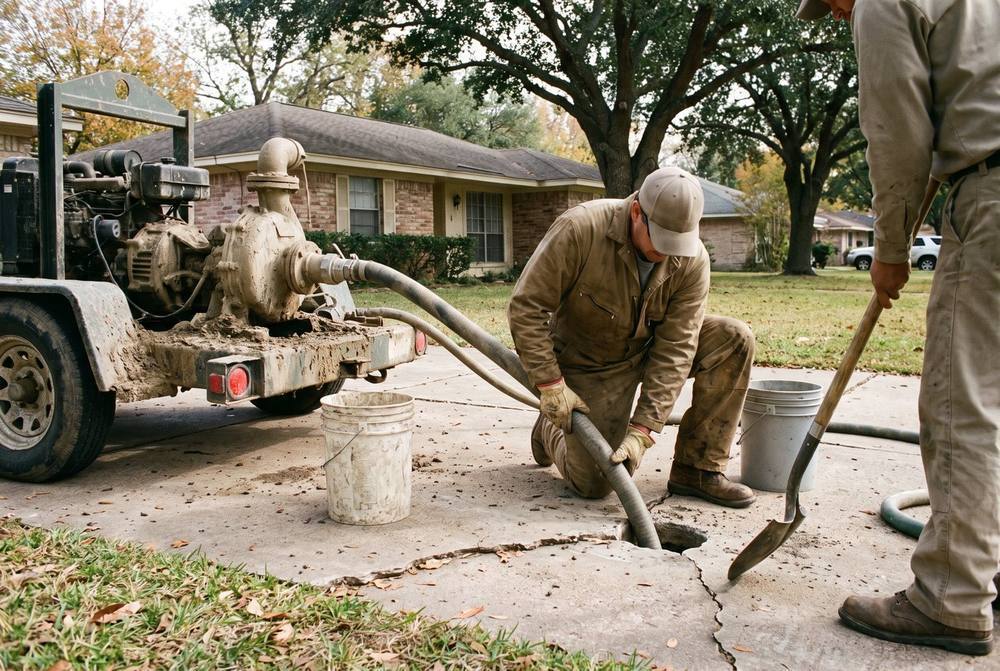 Mudjacking cement slurry